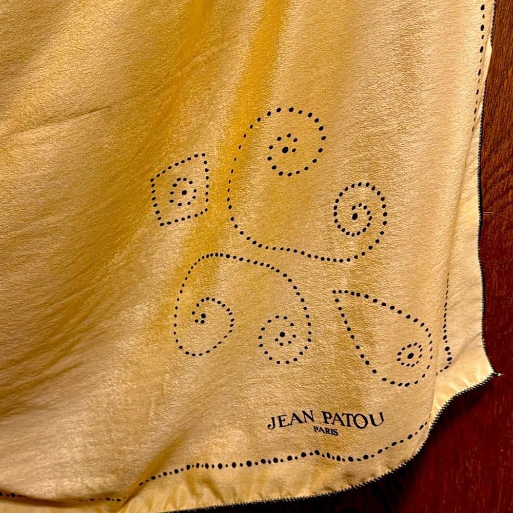 Vintage Jean Paton Paris 100% silk scarf